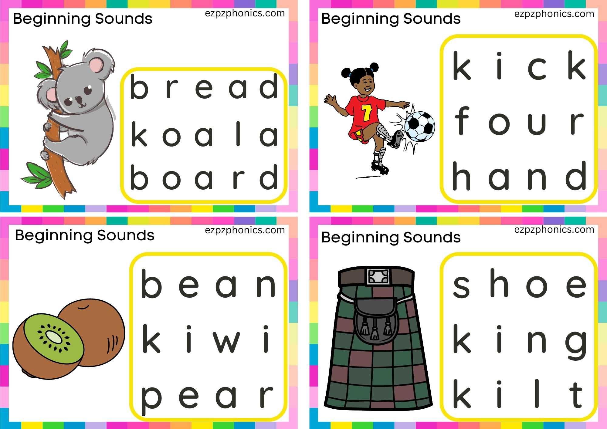 Letter L Word Search Group 2